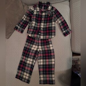 GAP Kids Toddler Plaid Pajama Set 3T